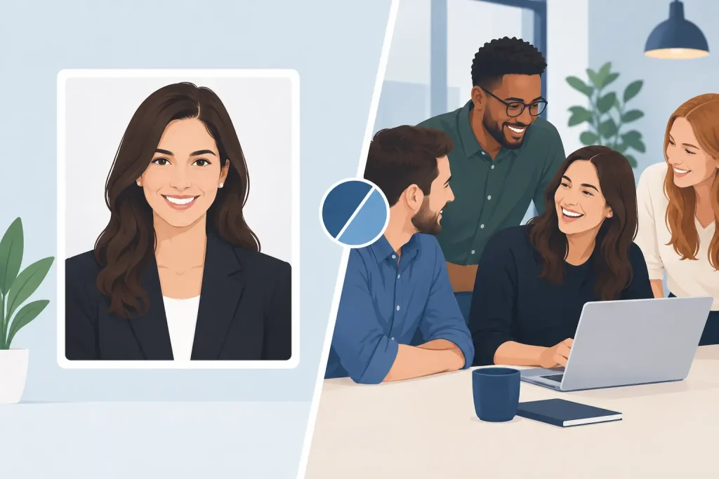 Corporate Headshots vs Candid Photos for Work